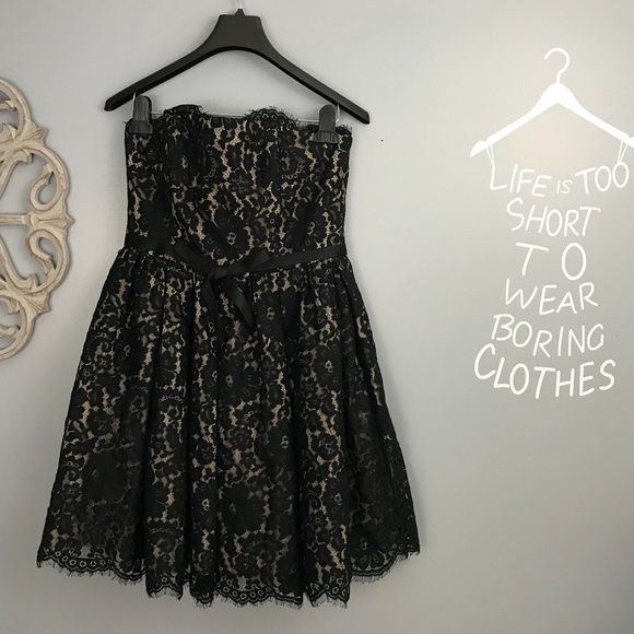 Robert Rodriquez | Black Strapless Lace Dress - Picture 5 of 8
